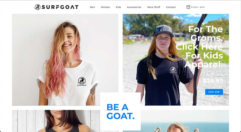 Surfgoat Website Image